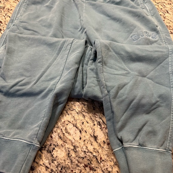 Nike Washed Teal Blue Cropped Hoodie & Sweatpants Large - Picture 4 of 9